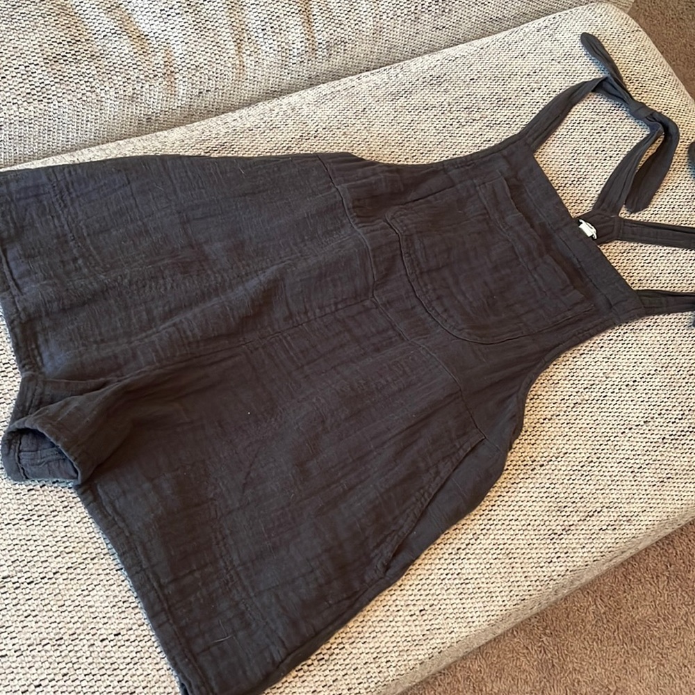 Aerie Linen Overalls Swim Cover Up
